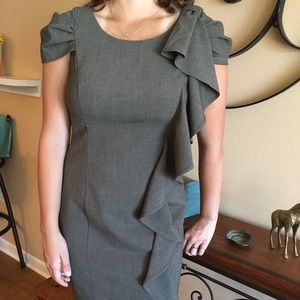 Knee length Dress with Ruffle